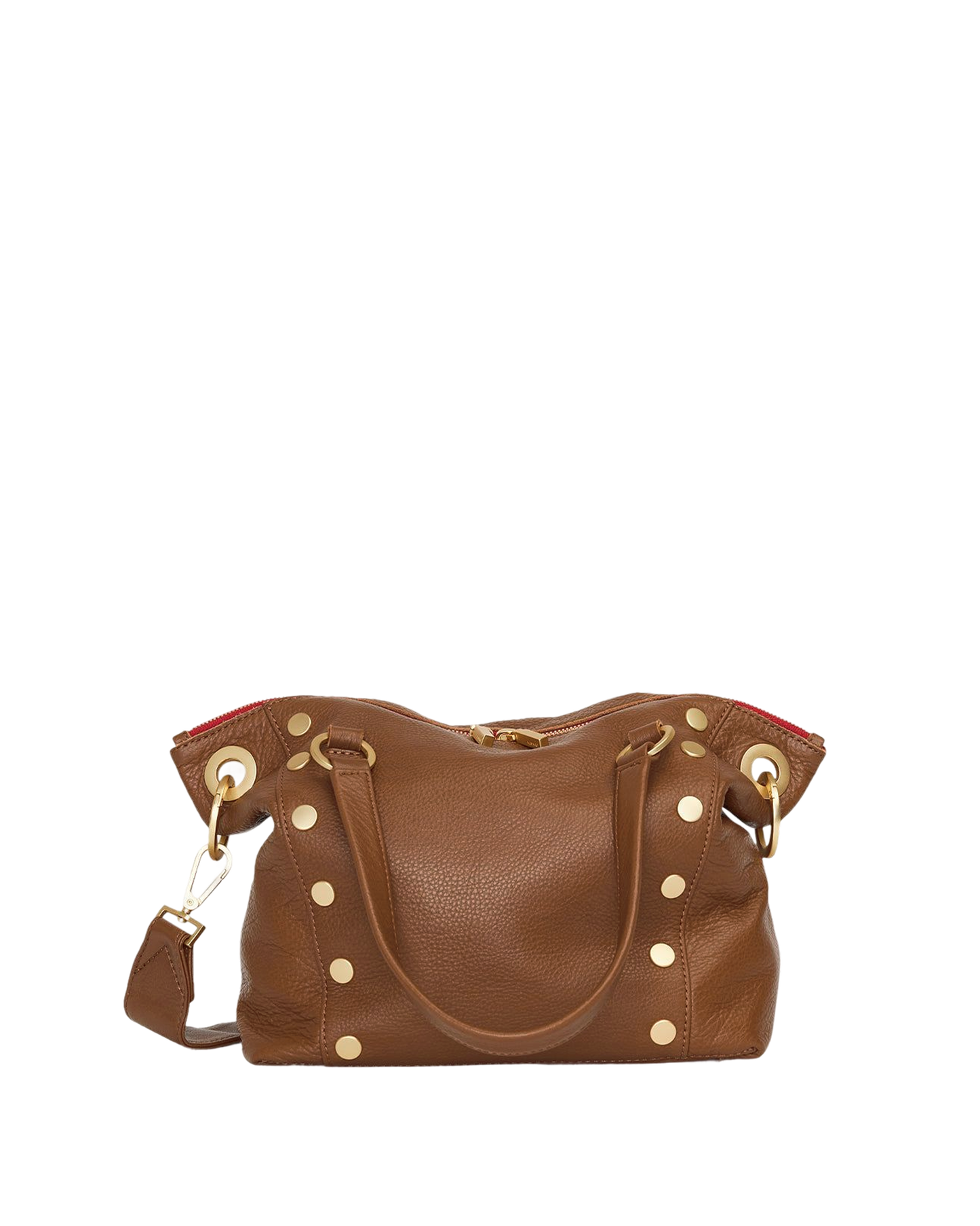 Daniel | Mahogany Pebble/Brushed Gold Red Zip | Med