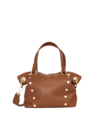 Daniel | Mahogany Pebble/Brushed Gold Red Zip | Med