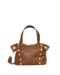 Daniel | Mahogany Pebble/Brushed Gold Red Zip | Med