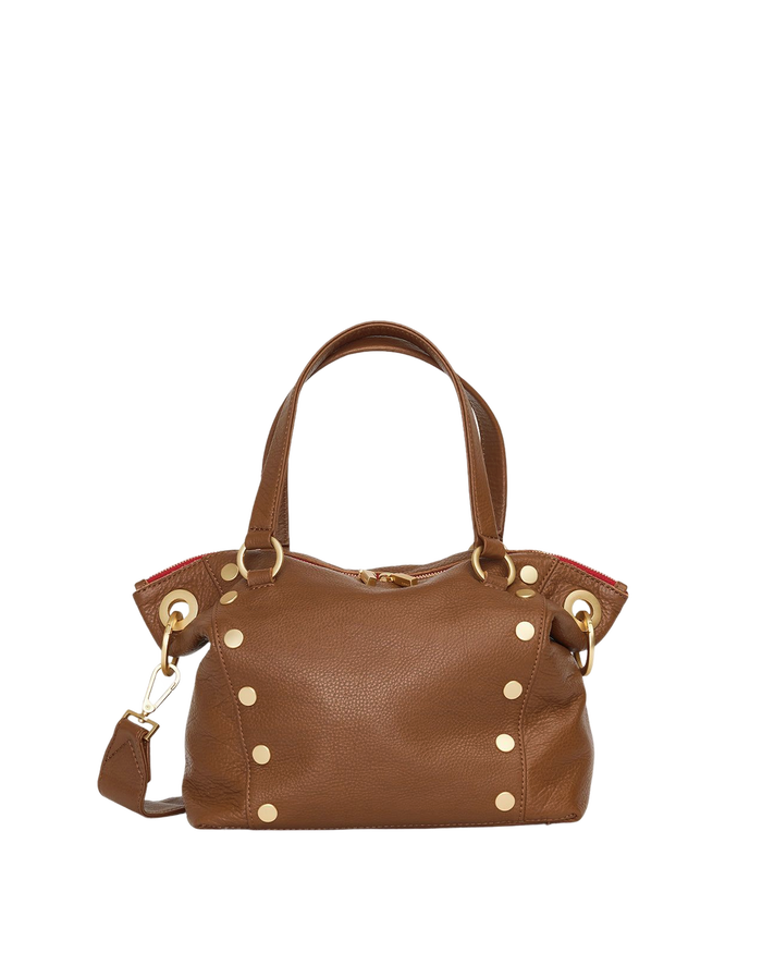 Daniel | Mahogany Pebble/Brushed Gold Red Zip | Med