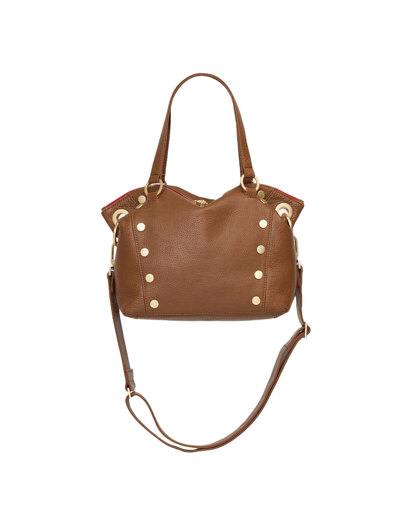 Daniel | Mahogany Pebble/Brushed Gold Red Zip | Med