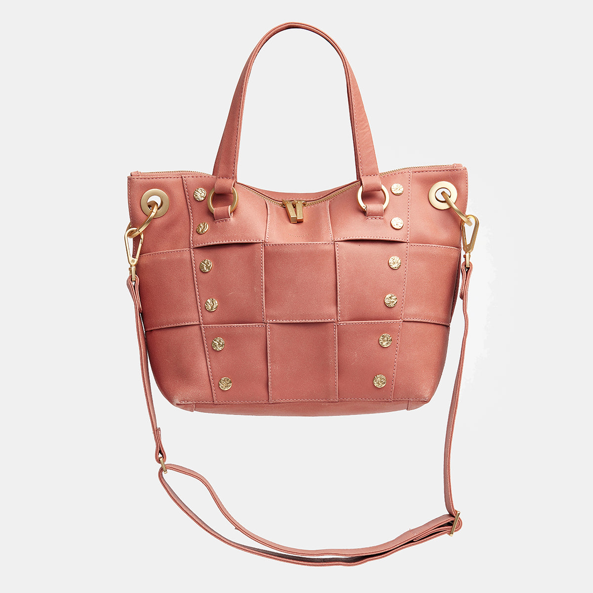 Daniel | Sorbet Pink Weave/Brushed Gold Hammered | Med