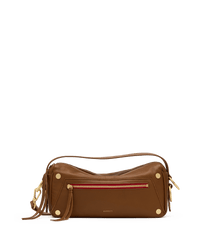 Doxie-Med-Mahogany-Pebble-BG-Red-Zip-Front-View