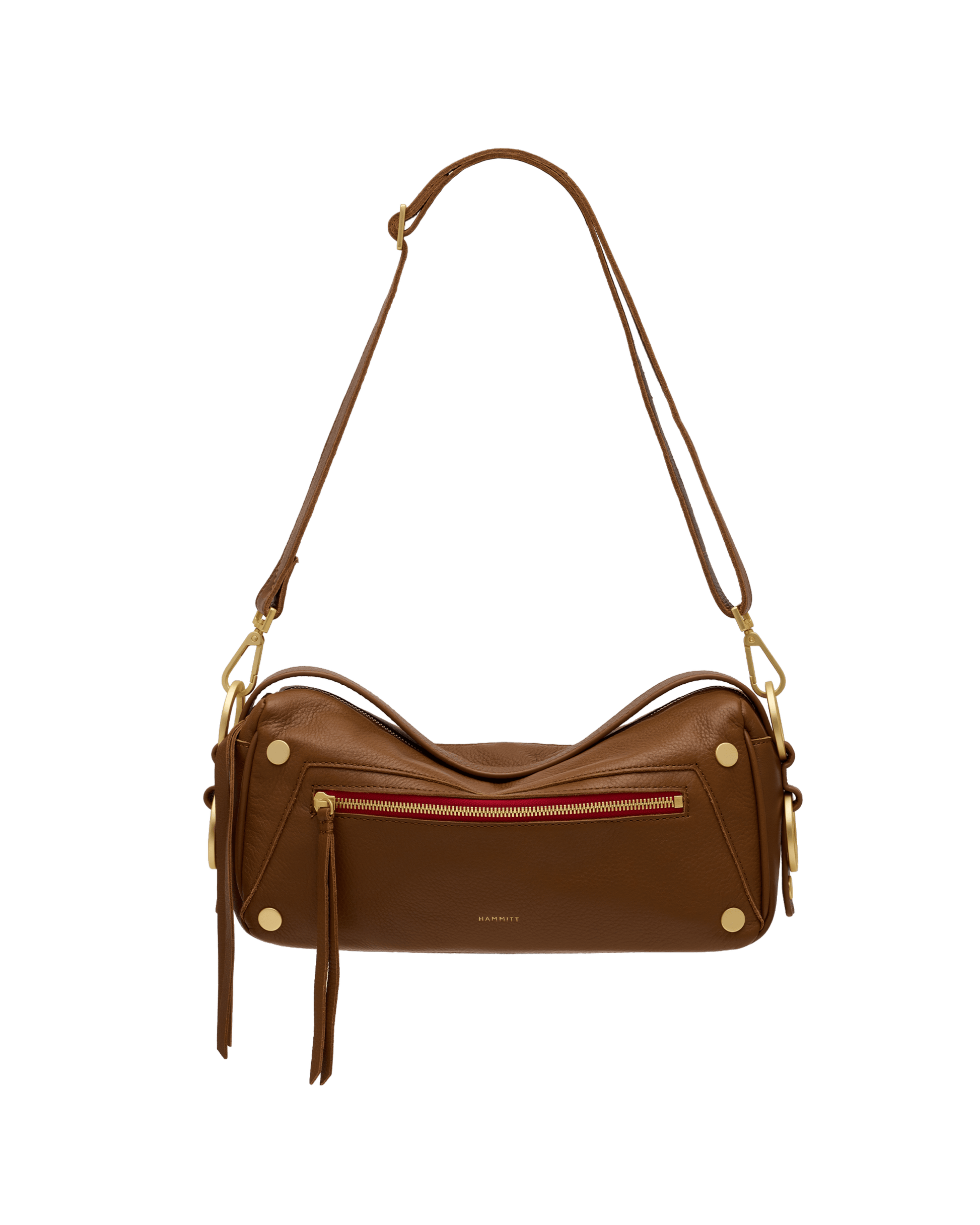 Doxie-Med-Mahogany-Pebble-BG-Red-Zip-Crossbody-View