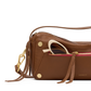 Doxie | Mahogany Pebble/Brushed Gold Red Zip | Med