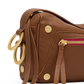 Doxie | Mahogany Pebble/Brushed Gold Red Zip | Med
