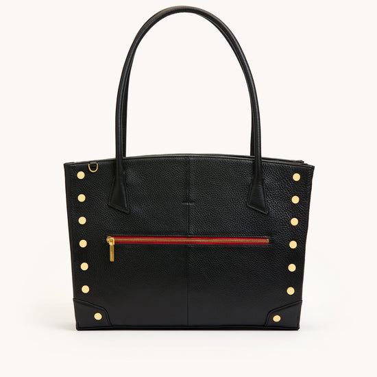 Elle-Work-Carry-Black-BG-Red-Zip-Front-View-2