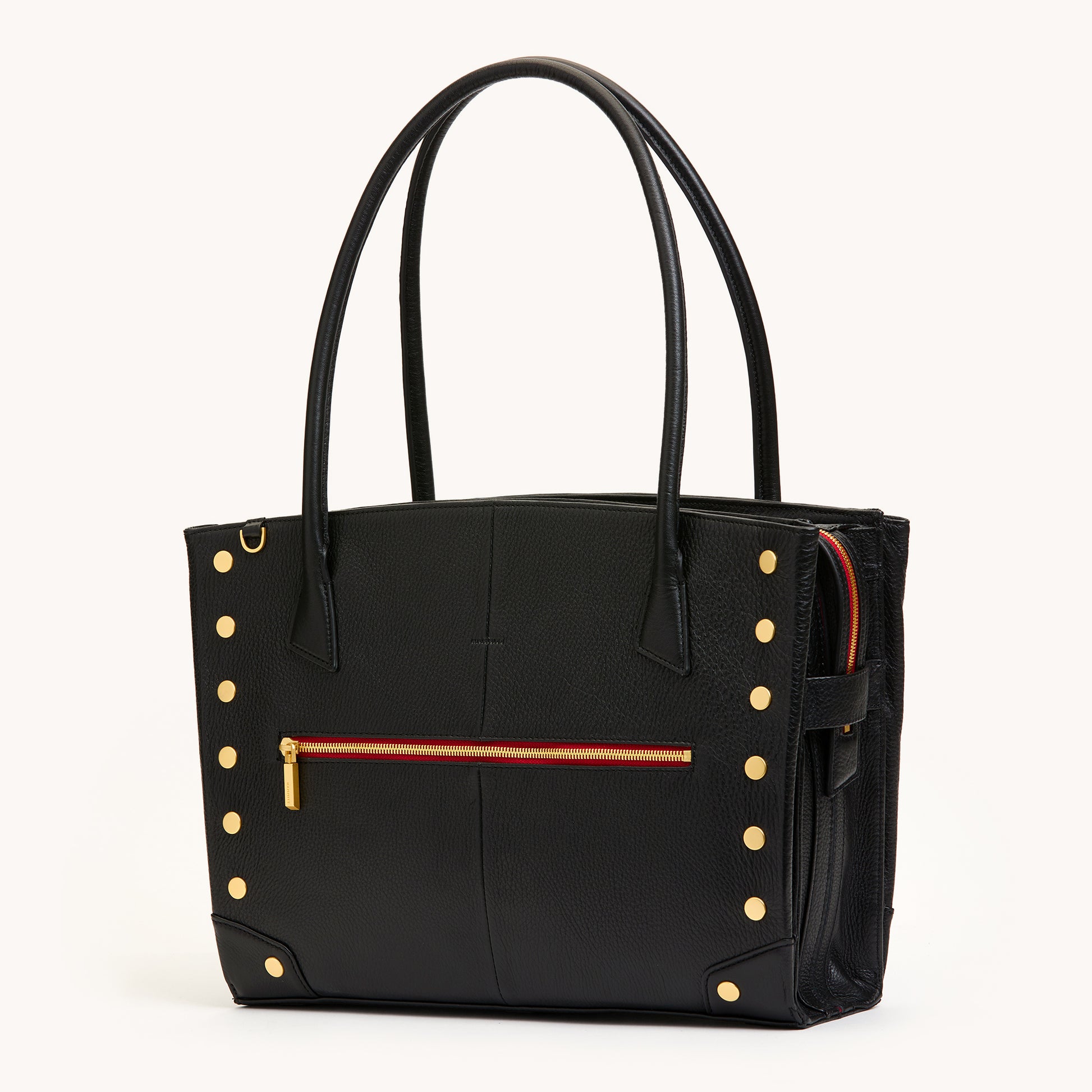 Elle-Work-Carry-Black-BG-Red-Zip-Front-Angle-View