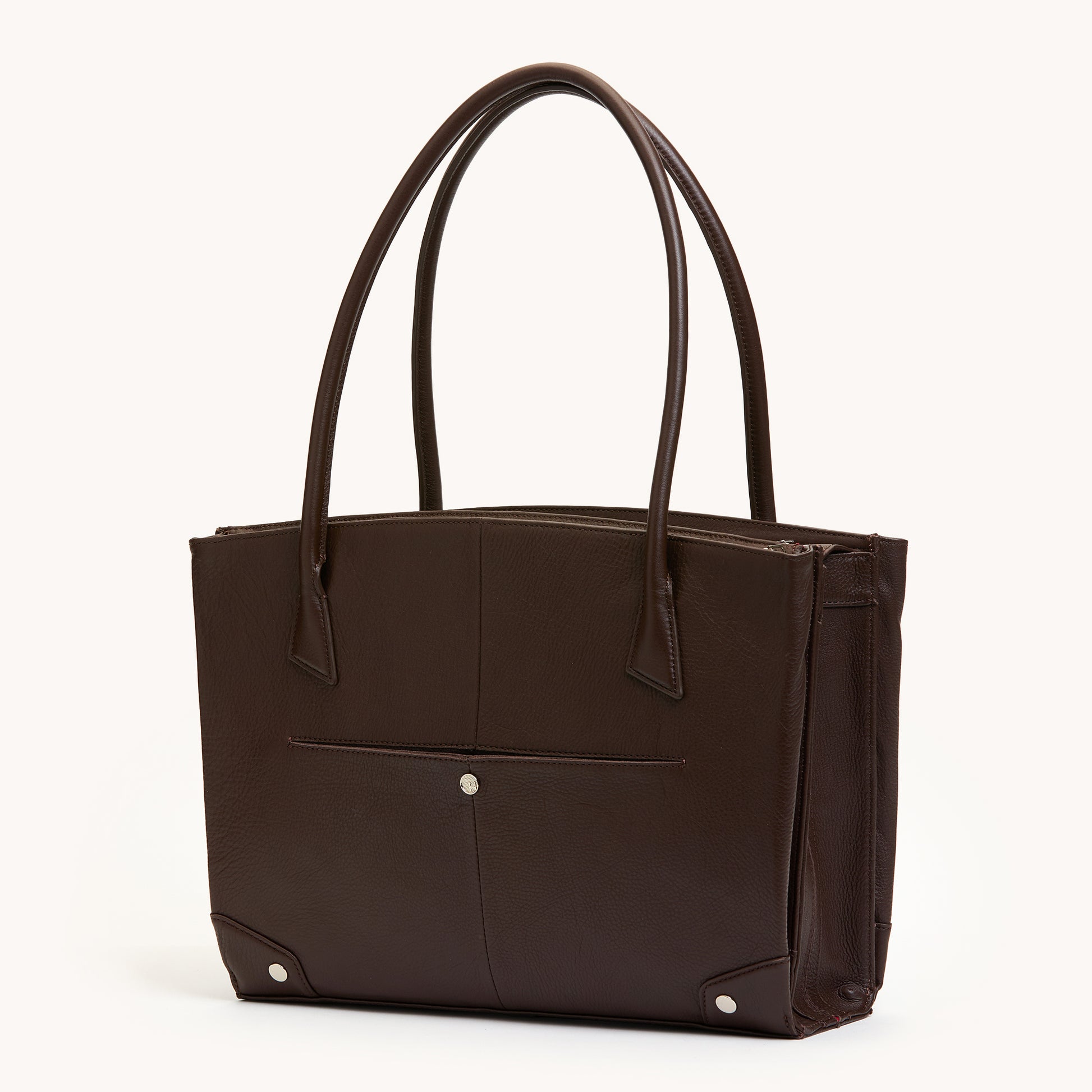 Elle-Work-Carry-Espresso-Pebble-S-Back-Angle-View