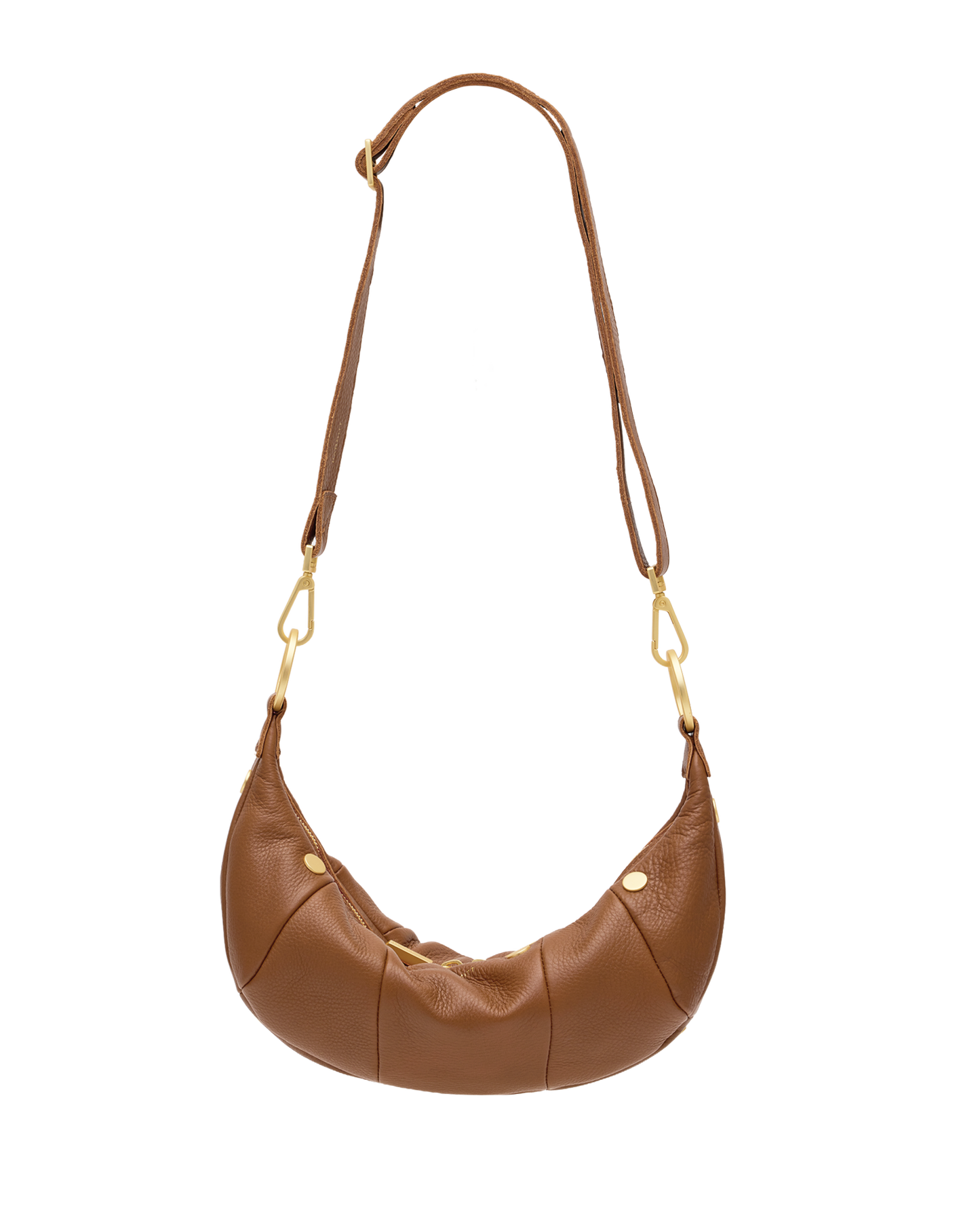 Erica | Mahogany Pebble/Brushed Gold Red Zip | Sml