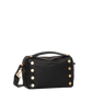 Evan Crossbody | Black/Brushed Gold Red Zip