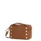 Evan Crossbody | Mahogany Pebble/Brushed Gold Red Zip | Sml