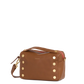 Evan Crossbody | Mahogany Pebble/Brushed Gold Red Zip | Sml