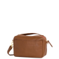 Evan Crossbody | Mahogany Pebble/Brushed Gold Red Zip | Sml