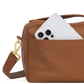 Evan Crossbody | Mahogany Pebble/Brushed Gold Red Zip | Sml