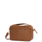 Evan Crossbody | Mahogany Pebble/Brushed Gold Red Zip | Sml