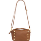 Evan Crossbody | Mahogany Pebble/Brushed Gold Red Zip | Sml