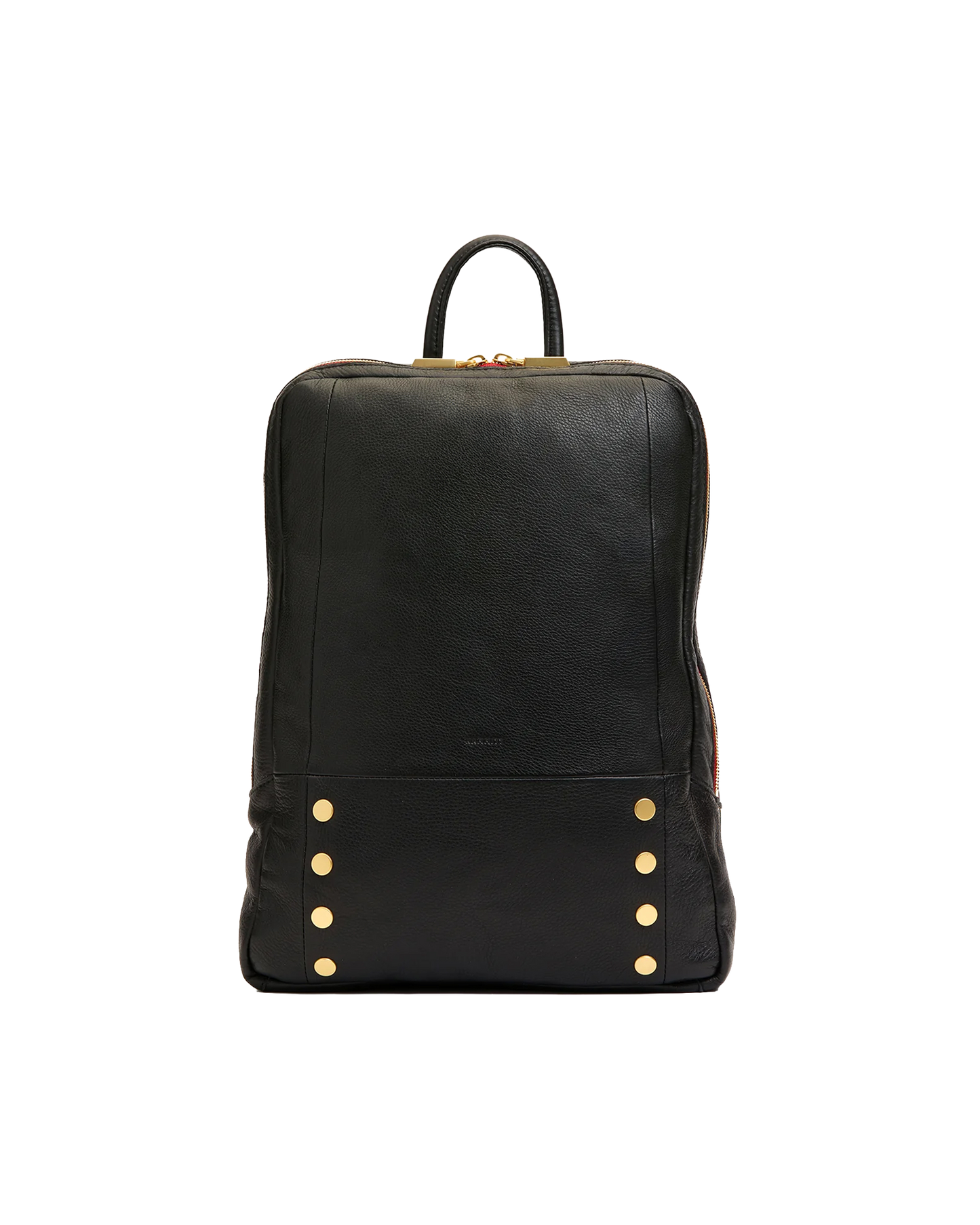 Hunter Backpack | Black/Brushed Gold Red Zip | Lrg