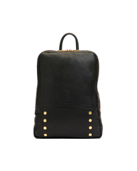 Hunter Backpack | Black/Brushed Gold Red Zip | Lrg