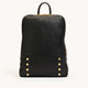 Hunter-Backpack-Black-BG-Red-Zip-Front-View