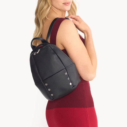 Model height is 5'8.5''