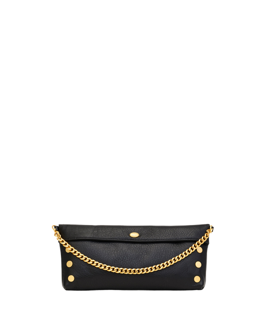 Invitation Clutch | Black/Brushed Gold