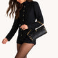Invitation Clutch | Black/Brushed Gold