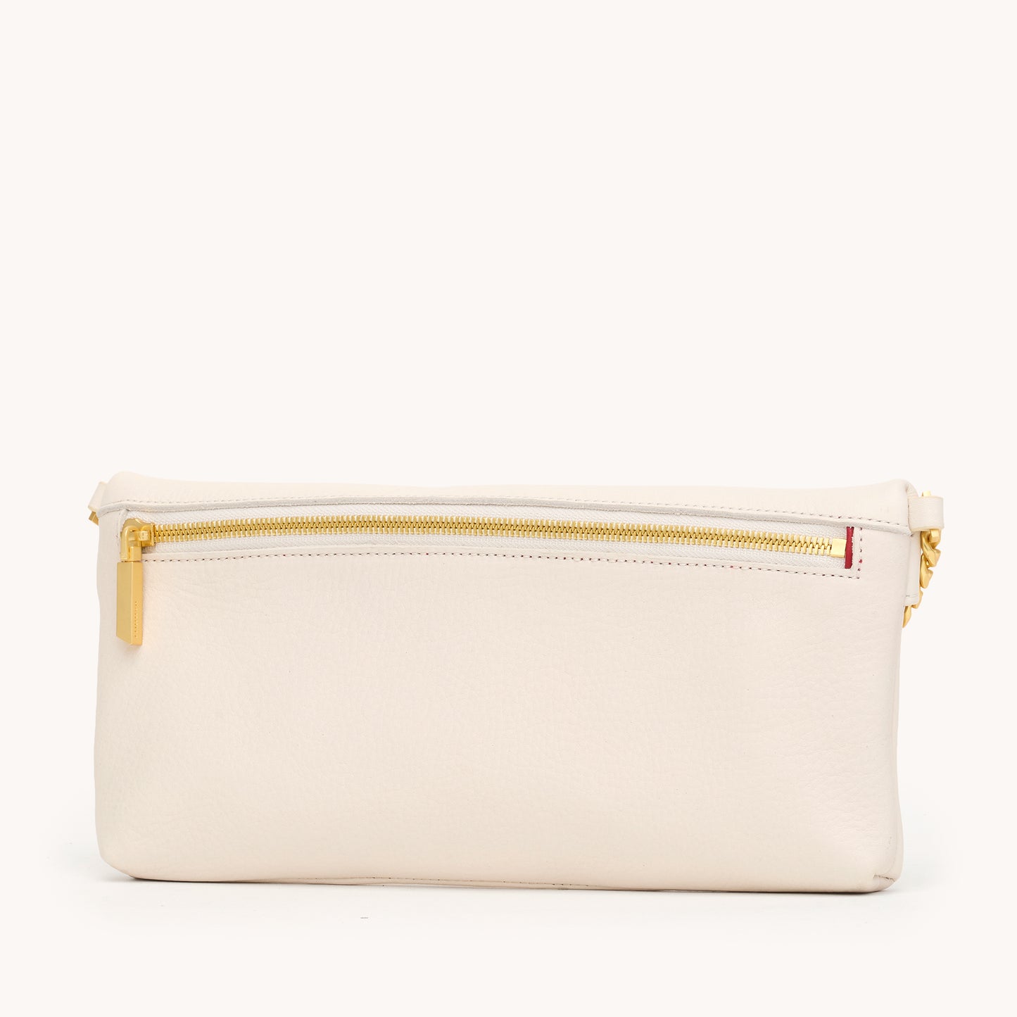 Invitation Clutch | Calla Lily White/Brushed Gold