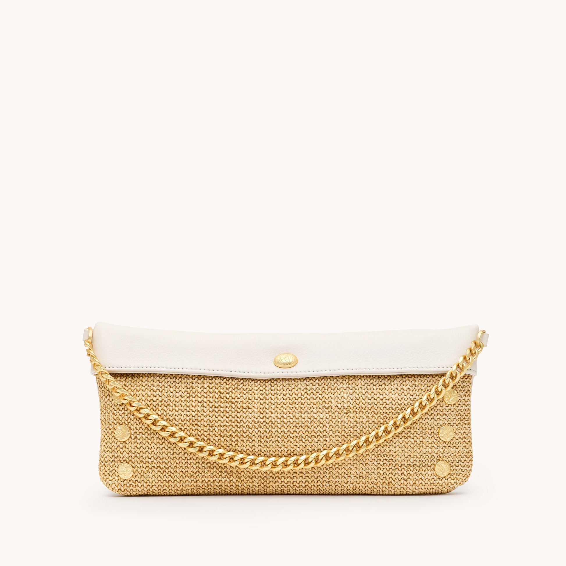 Invitation-Clutch-Calla-Lily-White-Raffia-BGH-Front-View