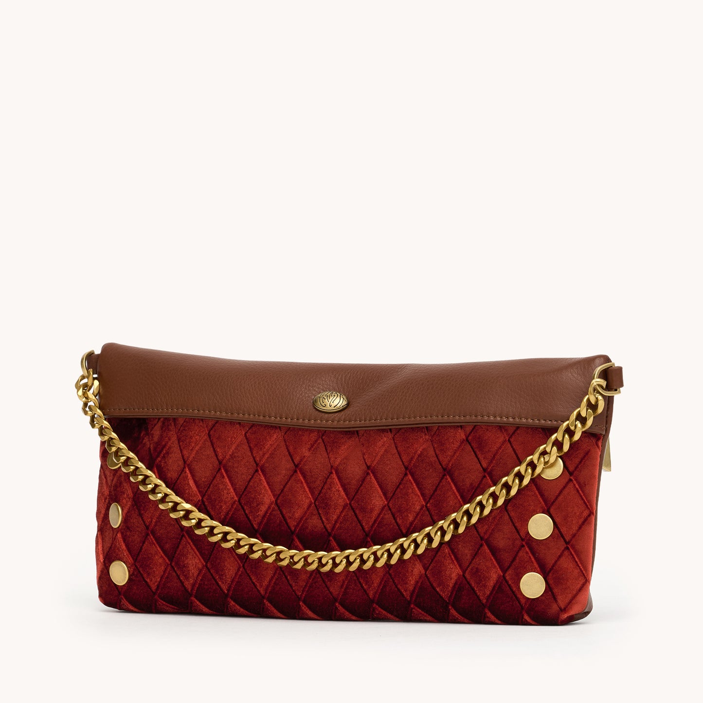 Invitation Clutch | Monarch Velvet/Antique Gold