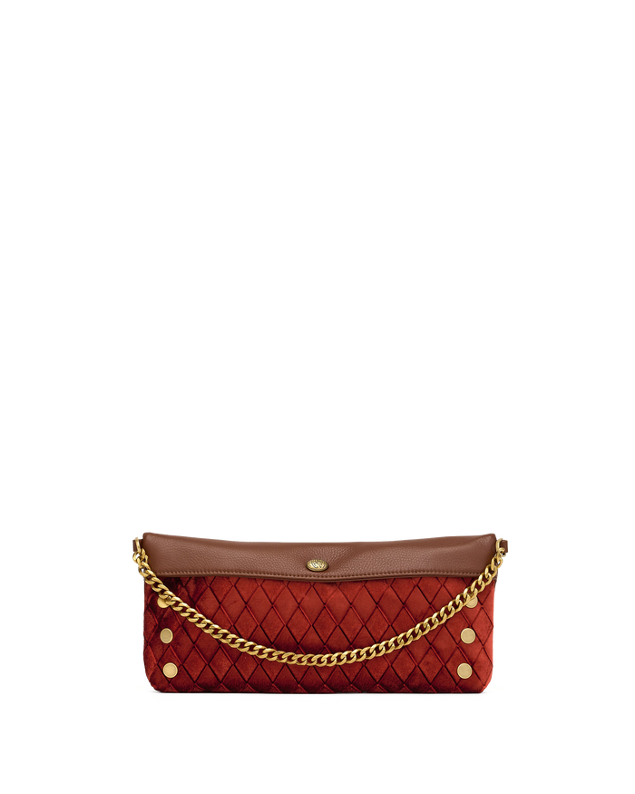 Invitation Clutch | Monarch Velvet/Antique Gold