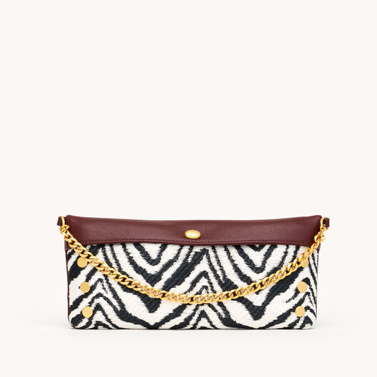 Invitation Clutch | Zebra/Brushed Gold