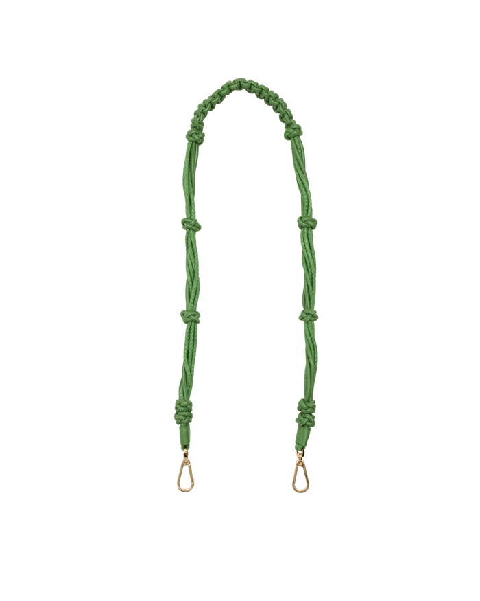 Knotted Long Strap | Dill/Gold