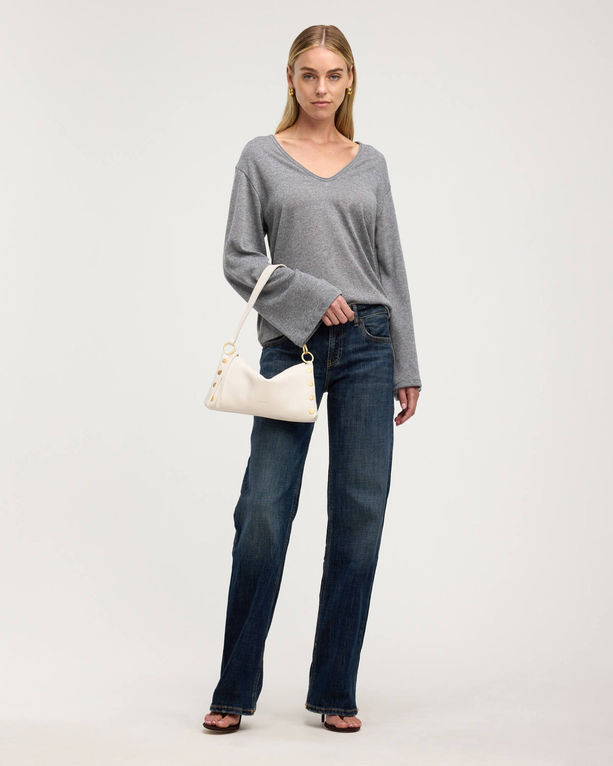 Model height is 5'10''