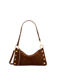 Kyle | Chocolate Diamond Suede/Antique Gold | Sml
