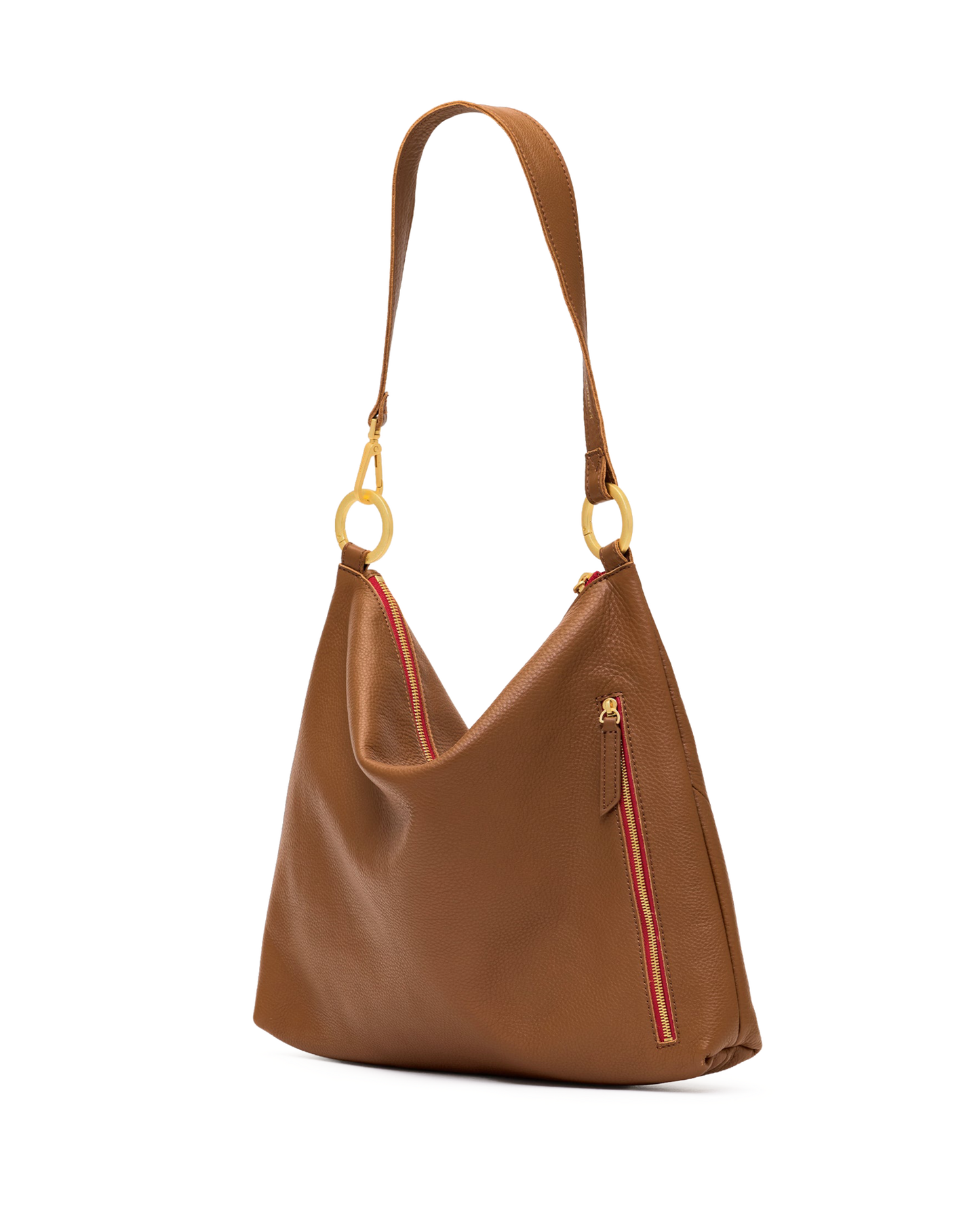 Kyle | Mahogany Pebble/Brushed Gold Red Zip | Lrg