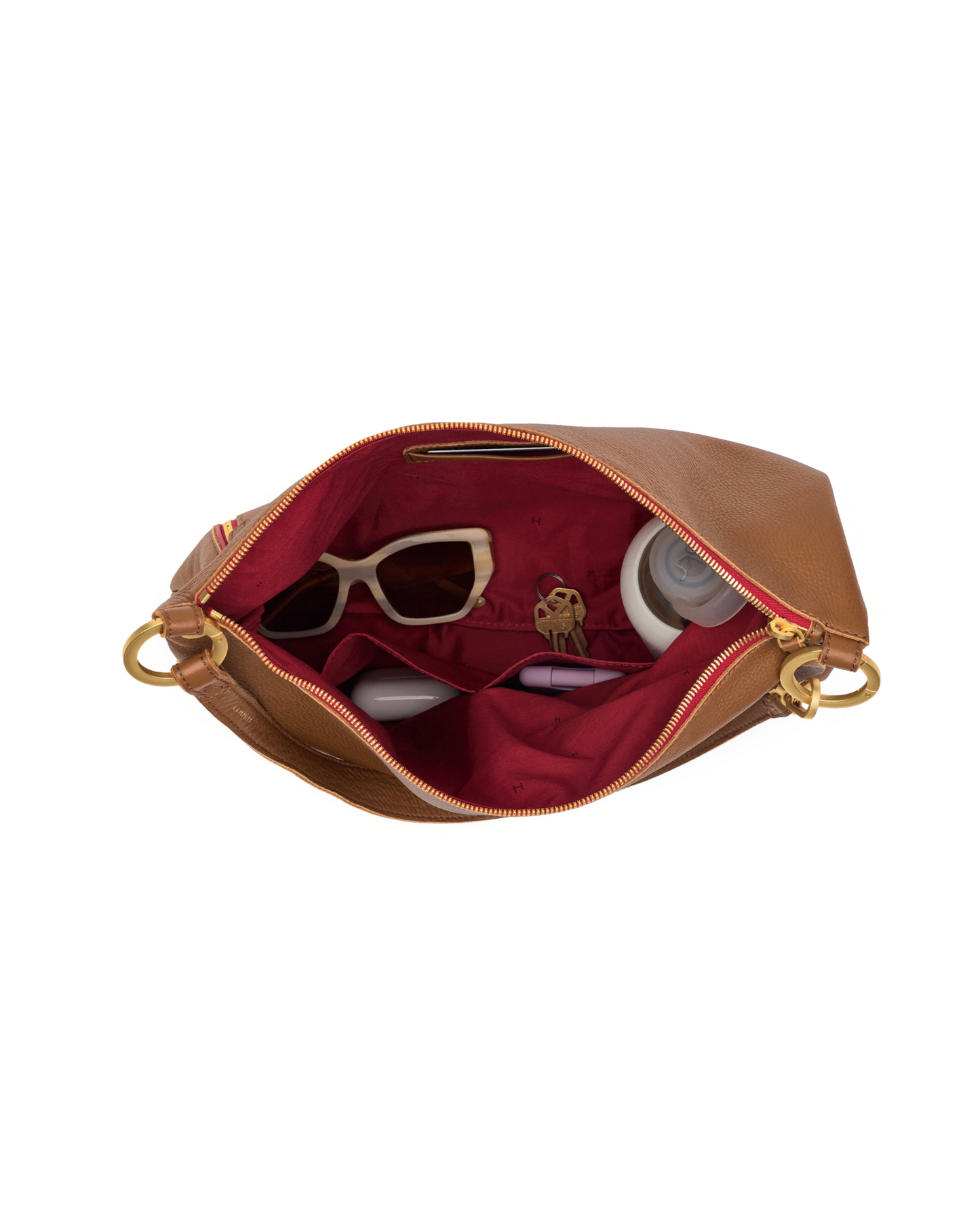 Kyle | Mahogany Pebble/Brushed Gold Red Zip | Lrg