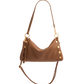 Kyle | Mahogany Pebble/Brushed Gold Red Zip | Sml