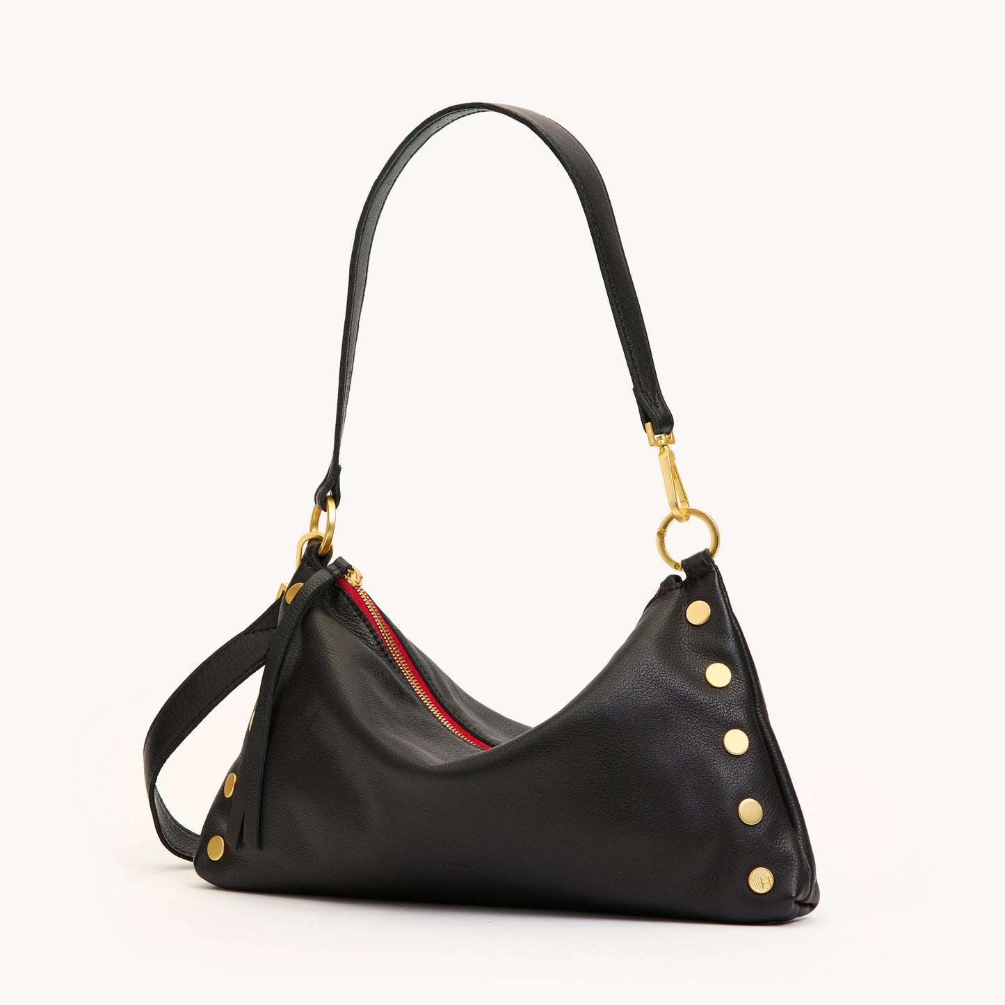 Kyle | Black/Brushed Gold Red Zip | Med