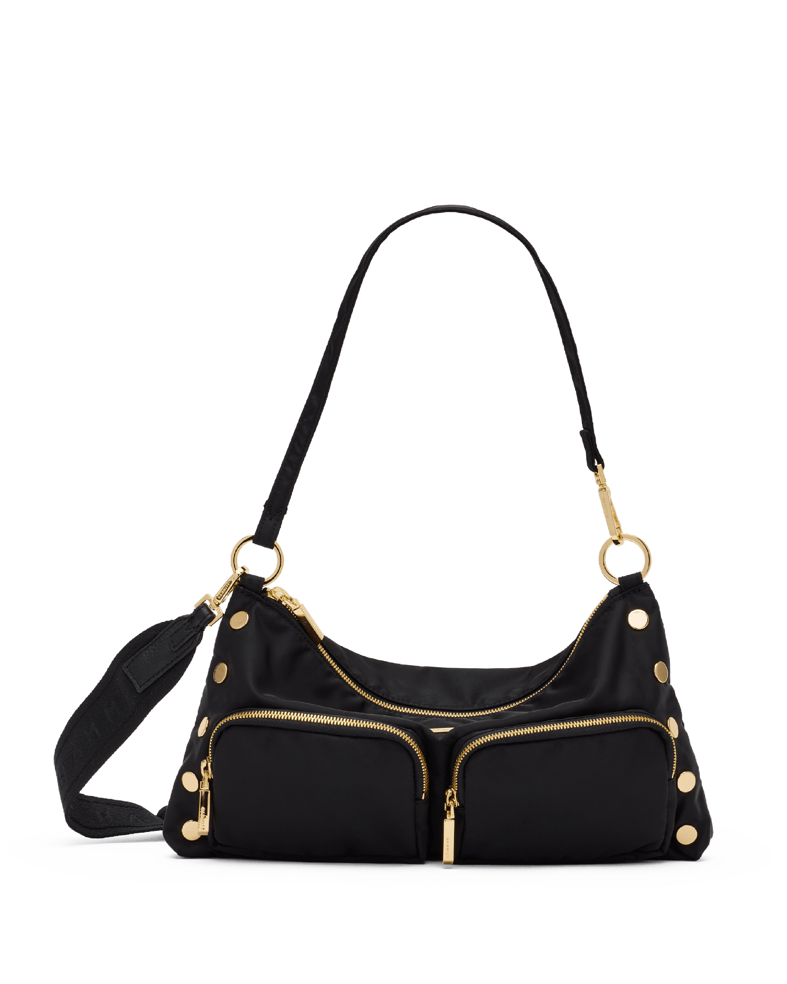 Kyle-Med-Black-Nylon-Cargo-G-Front-View