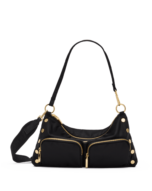 Kyle-Med-Black-Nylon-Cargo-G-Front-View