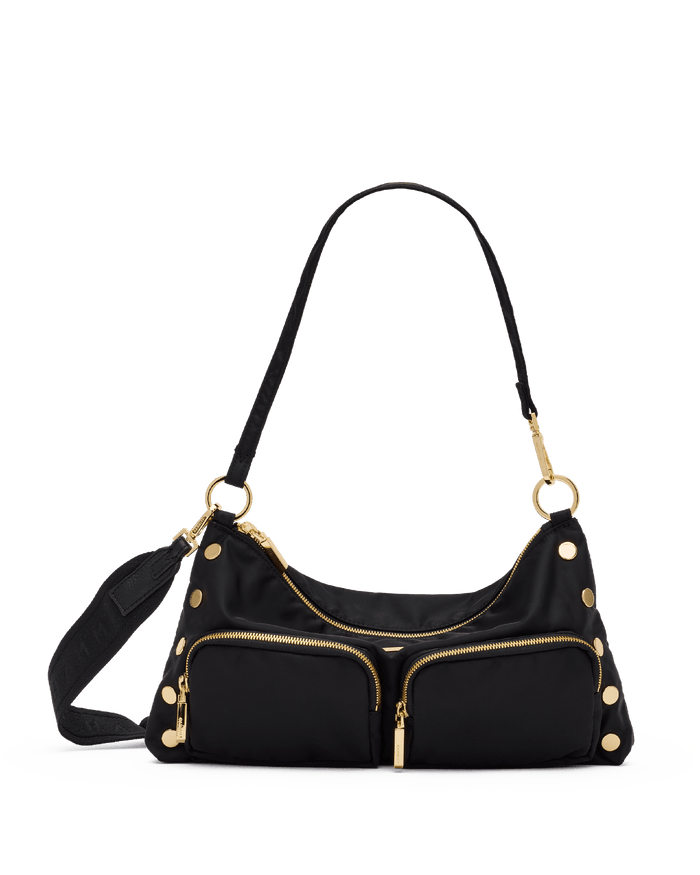 Kyle | Black Nylon Cargo/Gold | Med