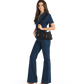 Model height is 5'9.5''