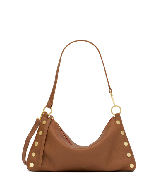 Kyle | Mahogany Pebble/Brushed Gold Red Zip | Med