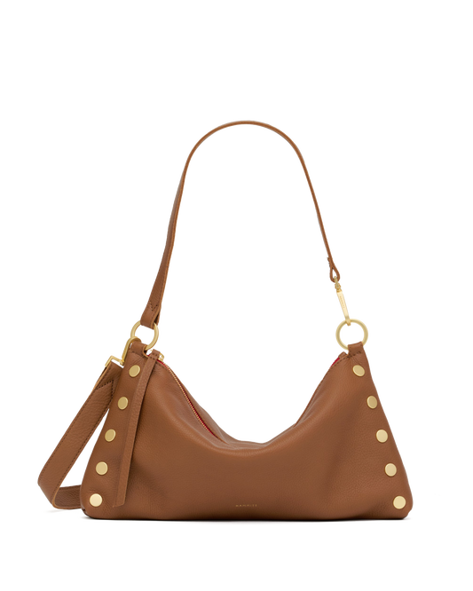 Kyle | Mahogany Pebble/Brushed Gold Red Zip | Med