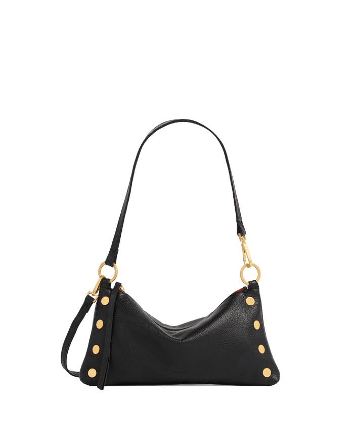Kyle | Black/Brushed Gold Red Zip | Sml