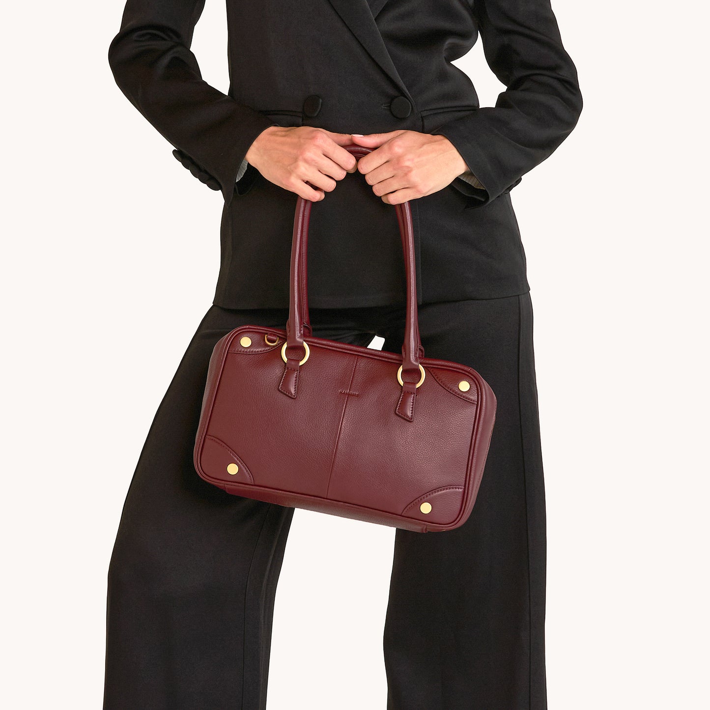 Meredith | Cherrywood Pebble/Brushed Gold | Med