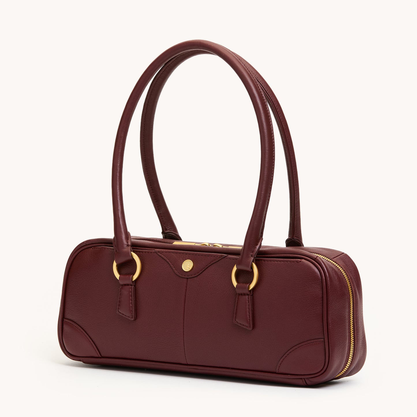 Meredith | Cherrywood Pebble/Brushed Gold | Sml