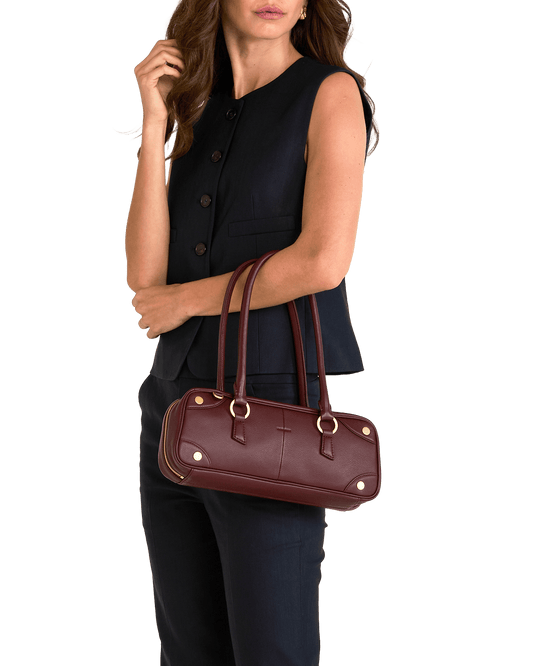 Meredith | Cherrywood Pebble/Brushed Gold | Sml