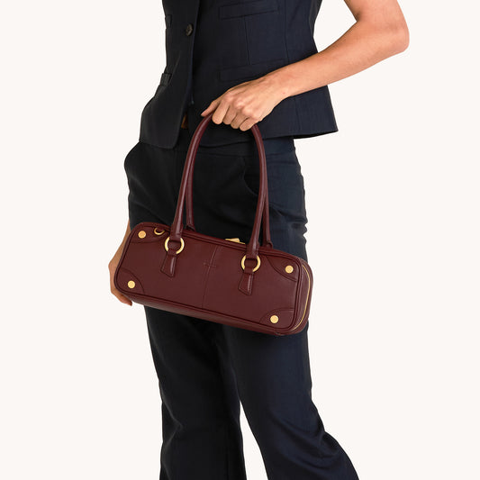 Meredith | Cherrywood Pebble/Brushed Gold | Sml